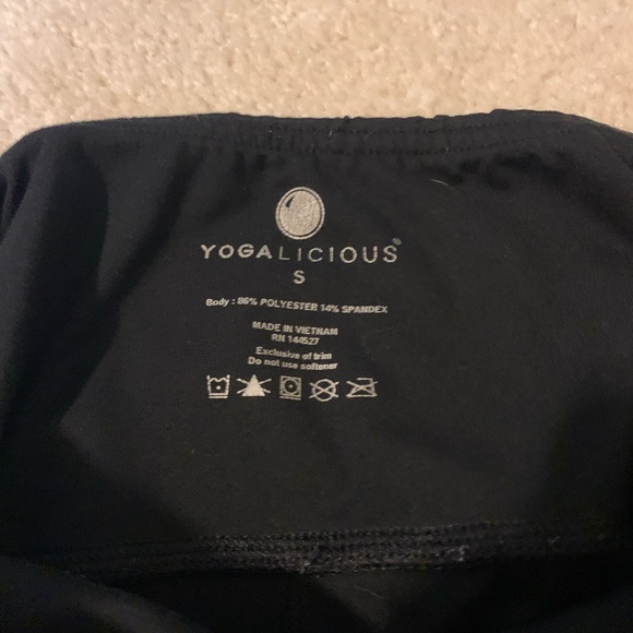 Black Yogalicous 7/8 leggings size small - Picture 3 of 3